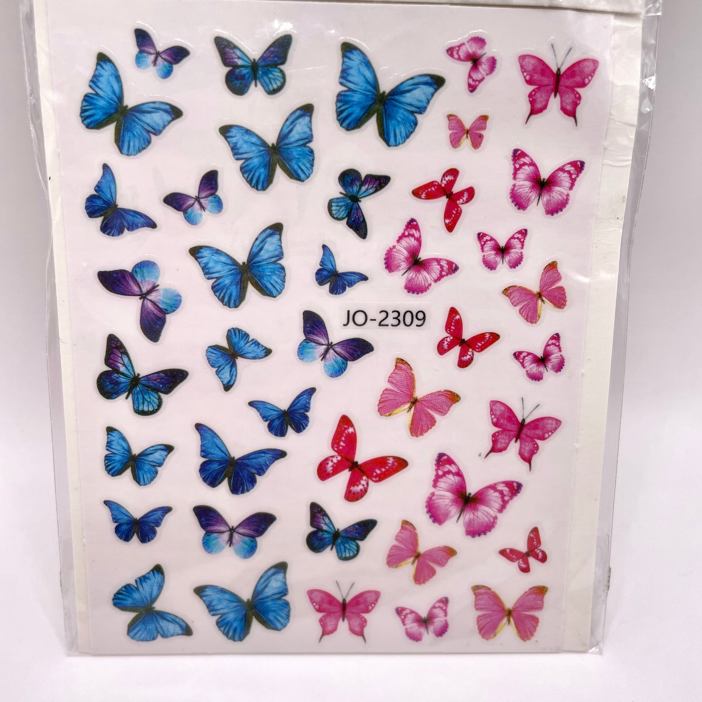 Pink/Blue Butterfly Stickers