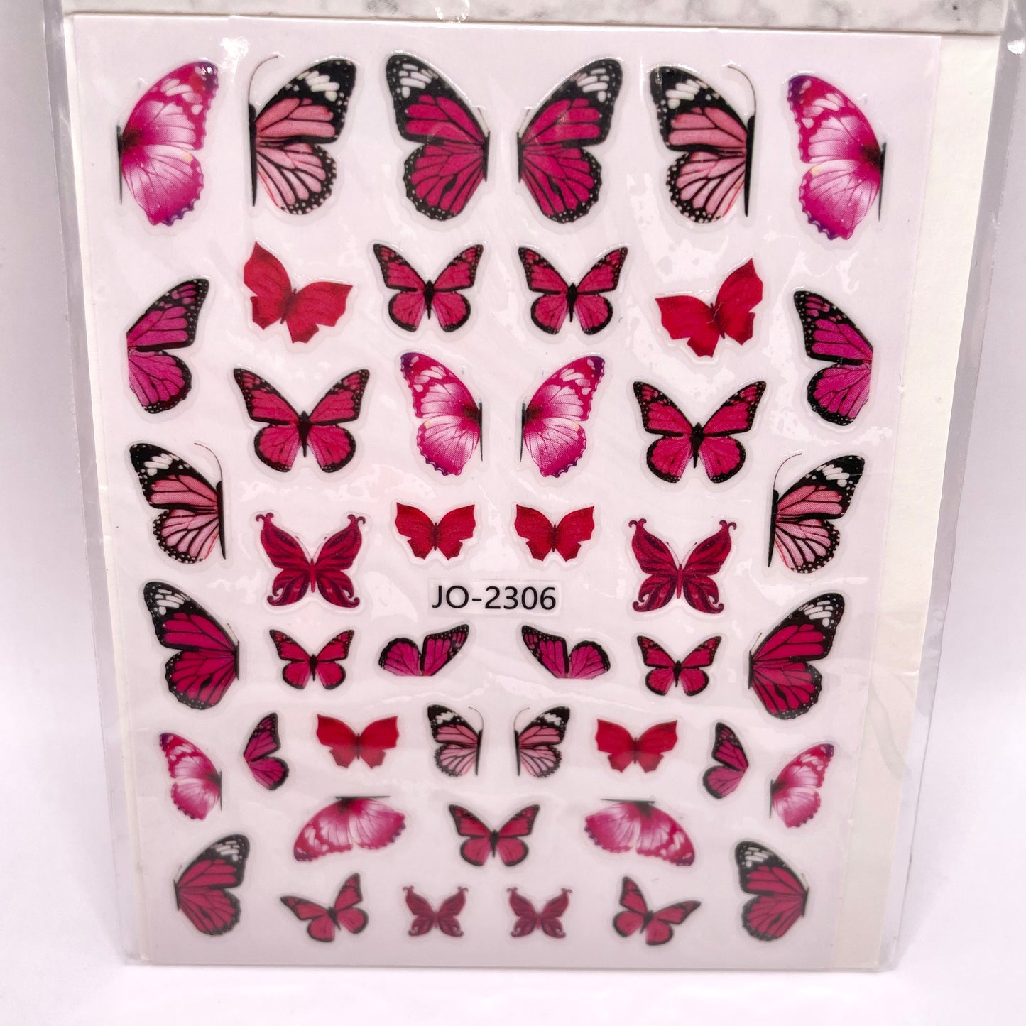 Pink Butterfly Stickers