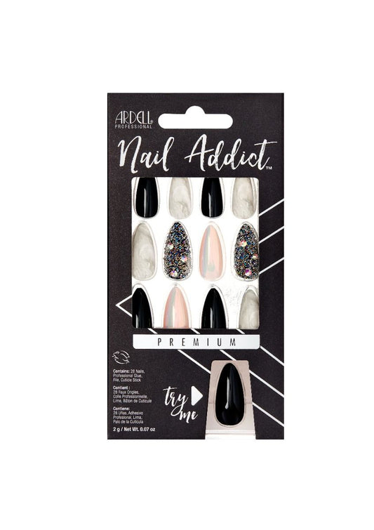 NAIL ADDICT MARBLE & DIAMONDS